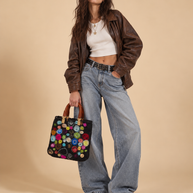 J circle Multi Circle Wet-Felted Bag