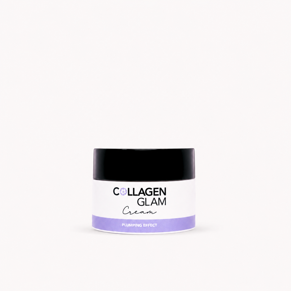 Beautyka Collagen Glam Lifting Cream jar on a clean off-white background.