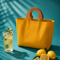 By Rita Raphael Handmade Beach Bag — Orange, Fushia & Yellow