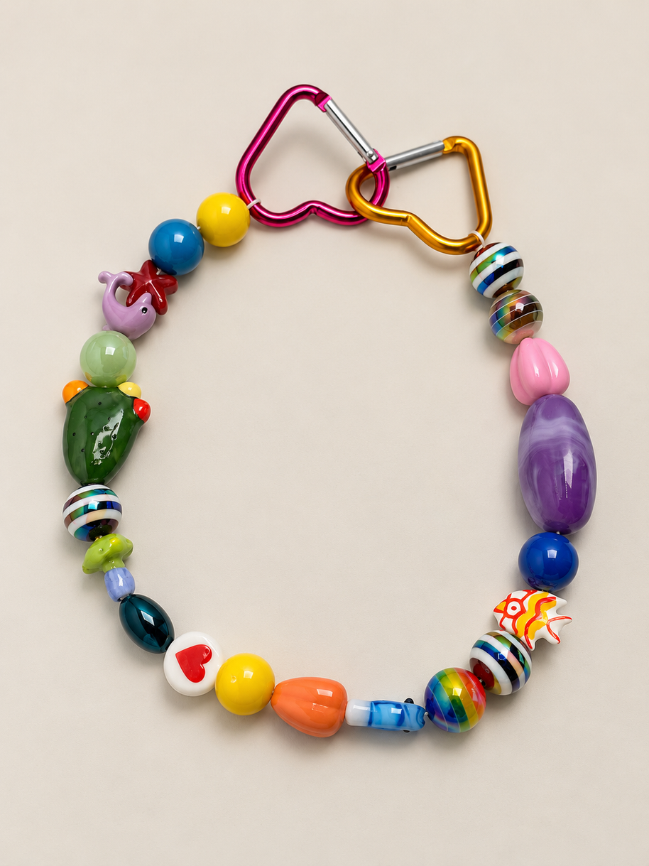 Yellow Elephant Happy Hooked Bag Charm