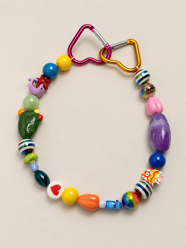 Yellow Elephant Happy Hooked Bag Charm