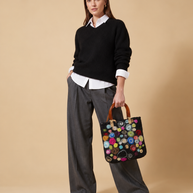 J circle Multi Circle Wet-Felted Bag