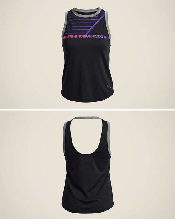 Under Armour-Shirt black gray pink