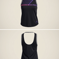 Under Armour Black, Grey & Pink Training Tank