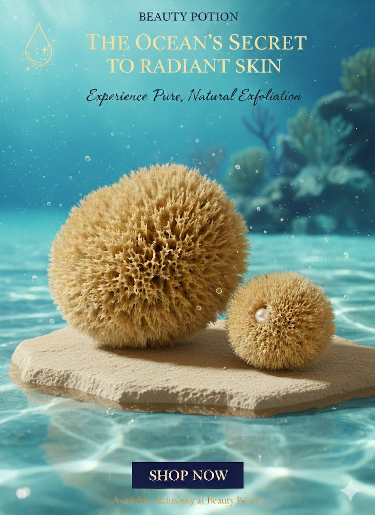 Beauty Potion Natural Sea Sponge - Rounded