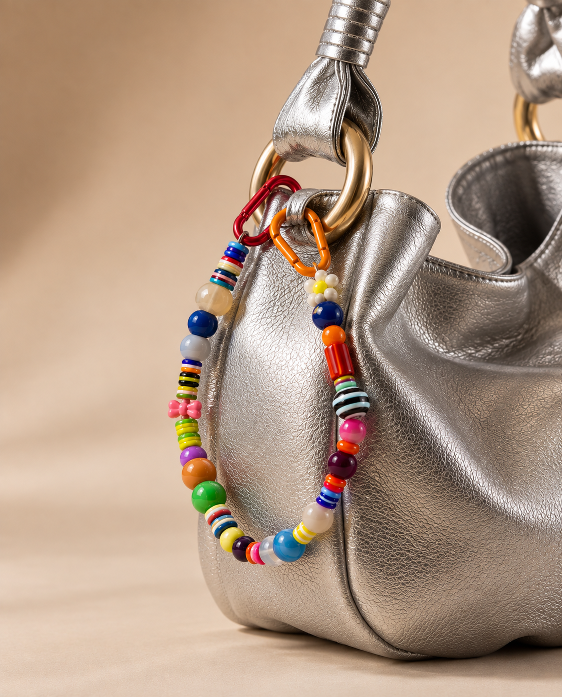 Yellow Elephant Candy Hoop Bag Charm
