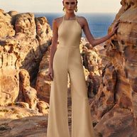 Rafelli Open-Back Wide-Leg Overall