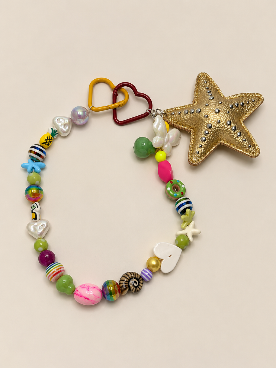 Yellow Elephant Starburst Bag Charm