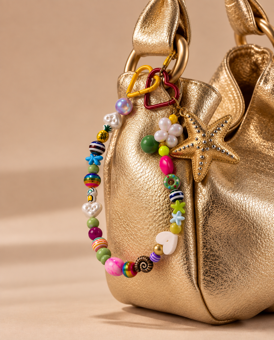 Yellow Elephant Starburst Bag Charm