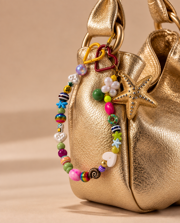 Yellow Elephant Starburst Bag Charm