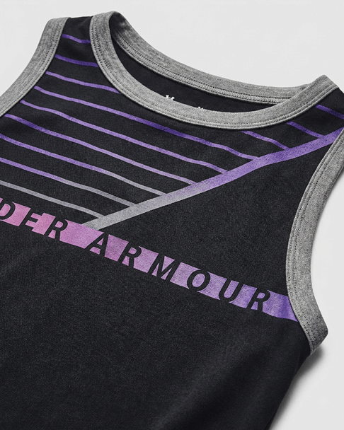 Under Armour Black, Grey & Pink Training Tank