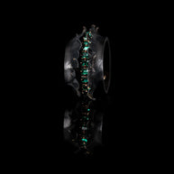 The Dark Emerald Dominion Sculpted Leather Cuff