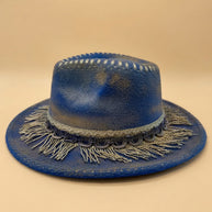 By Carmenzo indigo Crown Hat