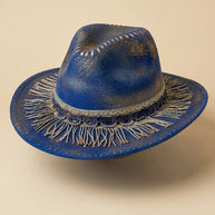 By Carmenzo indigo Crown Hat