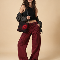 J circle Flamea Wet-Felted Bag