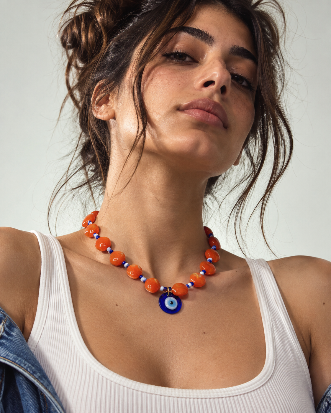Yellow Elephant Lucky Tangerine Choker