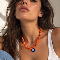 Yellow Elephant Lucky Tangerine Choker