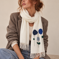 By Rita Raphael Crochet Flower Wool Shawl
