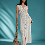 Tendresse Boutique White Crochet Beach Dress
