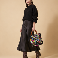 J circle Multi Circle Wet-Felted Bag