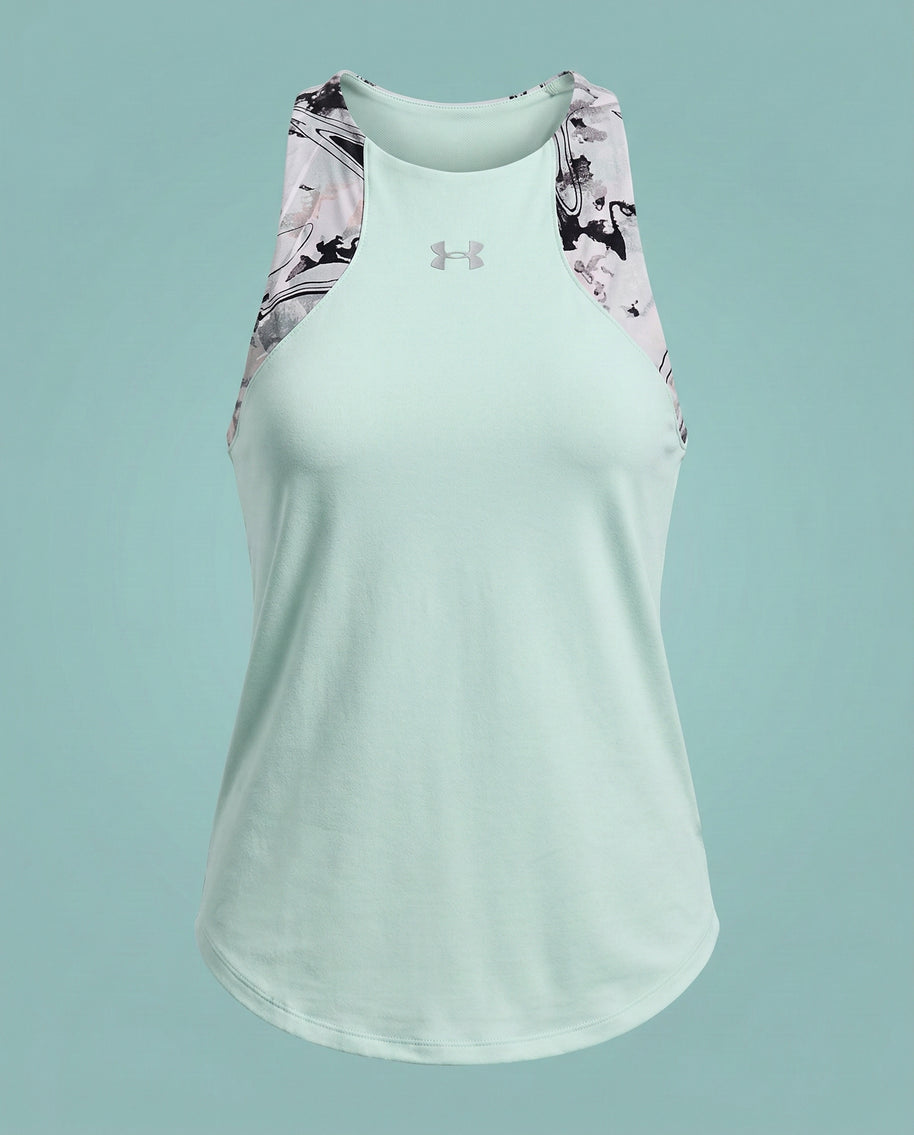 Under Armour Light Green & Purple Patterned T-Shirt