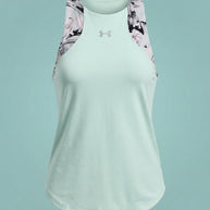 Under Armour Light Green & Purple Patterned T-Shirt
