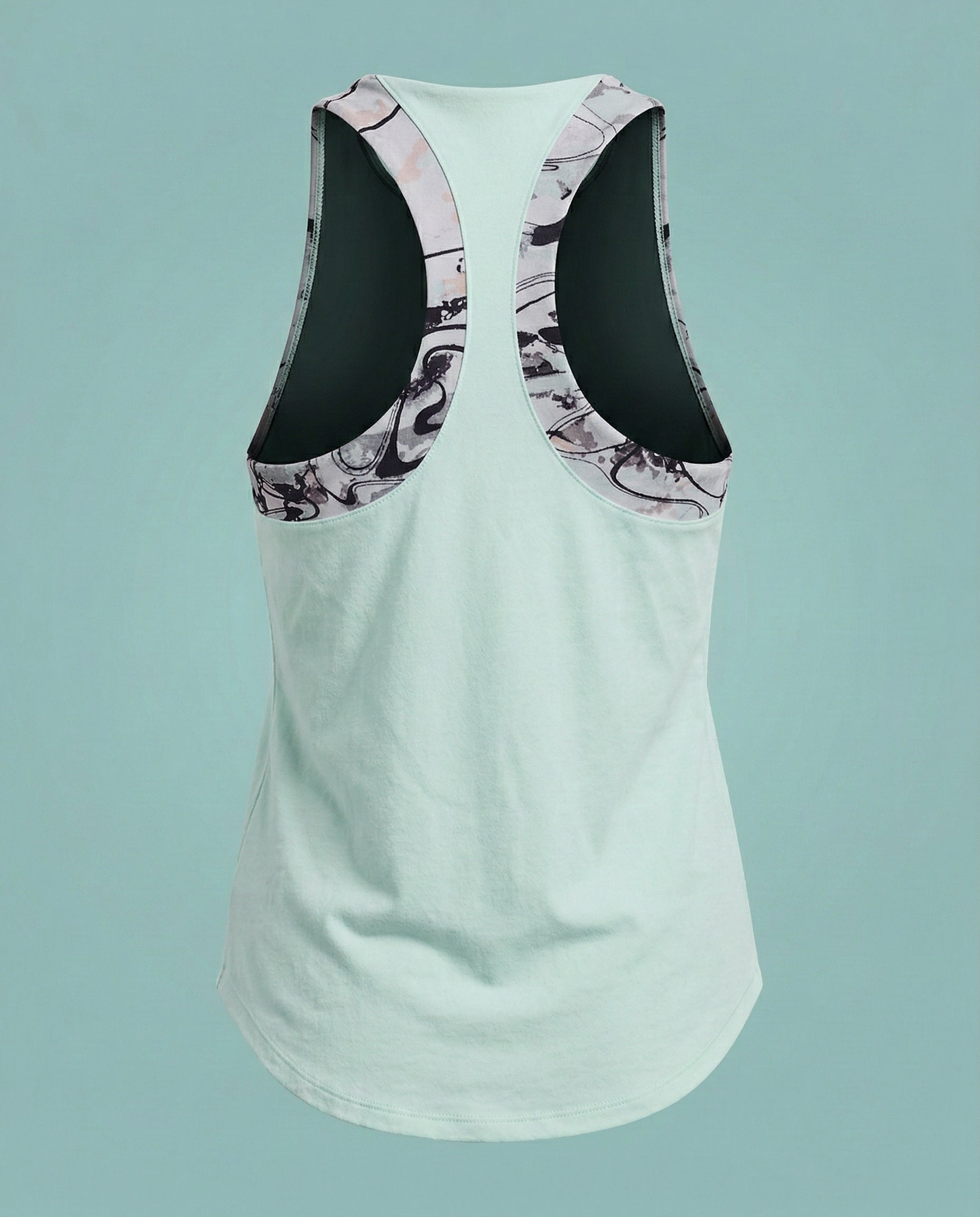 Under Armour Light Green & Purple Patterned T-Shirt