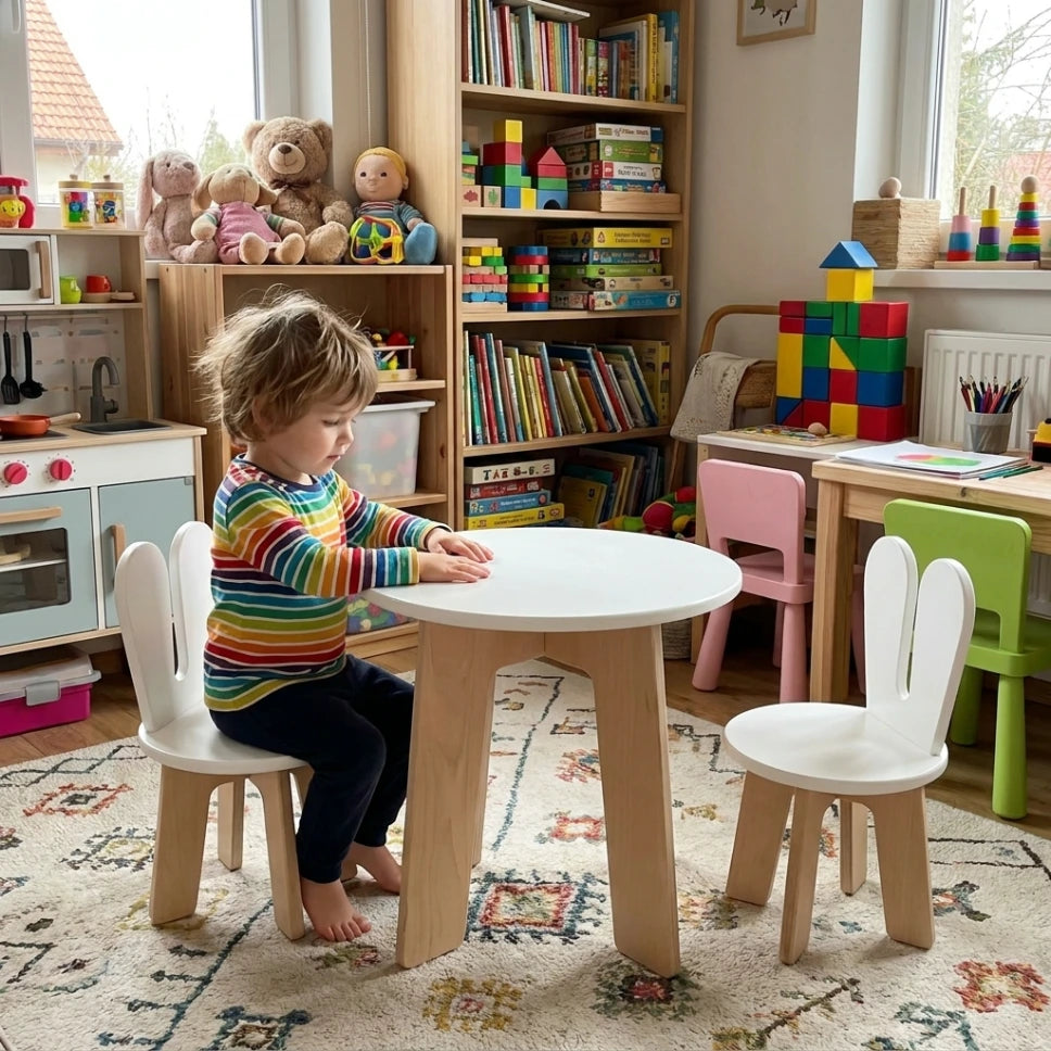 Ghúrfa Table & 1 Chair Set Snowa (Delivered in up to 14 days)