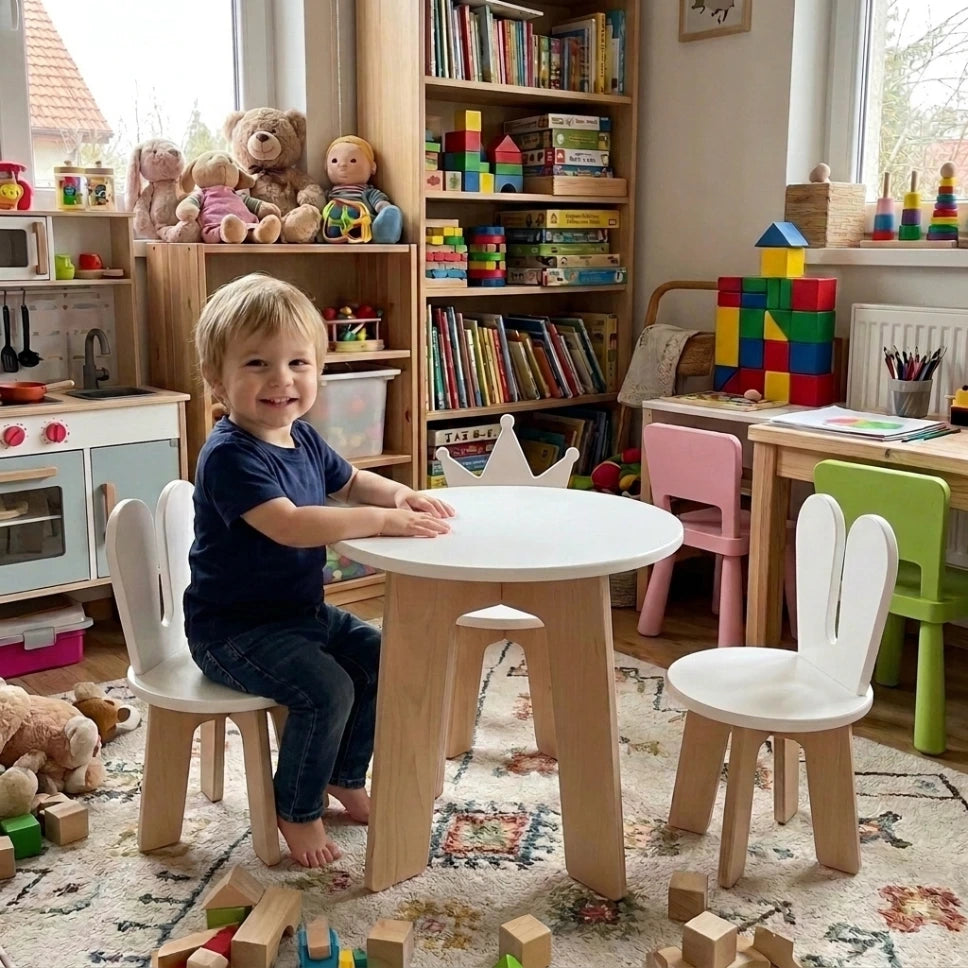 Ghúrfa Table & 1 Chair Set Snowa (Delivered in up to 14 days)