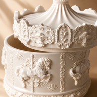 Antique Arch Handmade Marble Powder Jar – 11cm