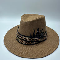 Knots by nada Brown Hat with Algae