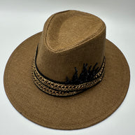 Knots by nada Brown Hat with Algae