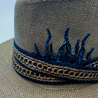 Knots by nada Brown Hat with Algae