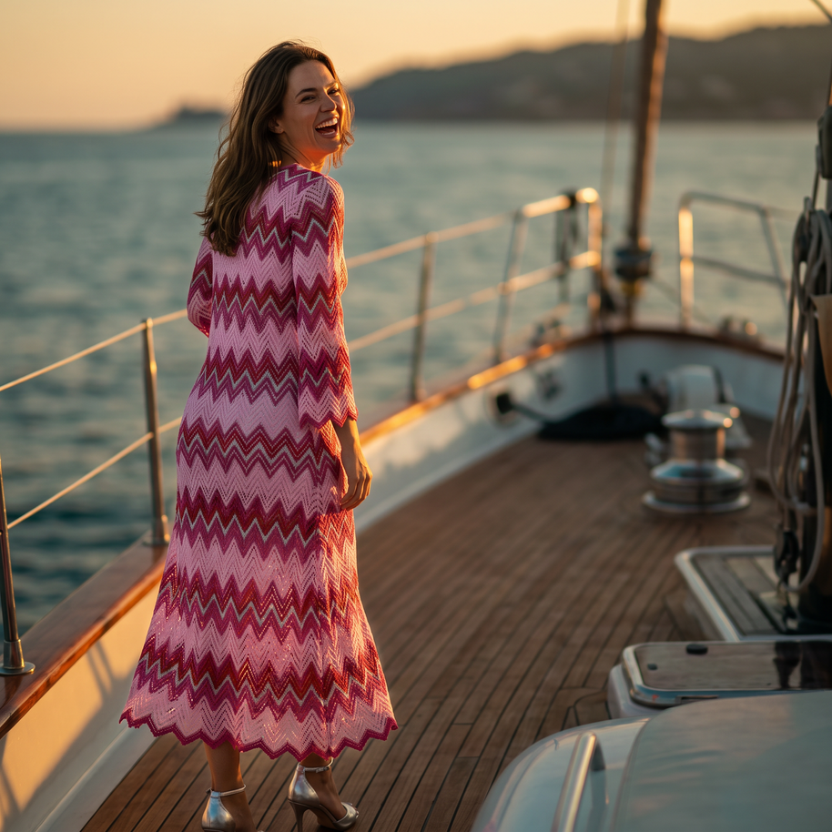 Kaafmoon Lurex Fushia