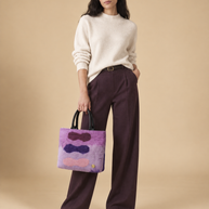 J circle Mauve Wet-Felted Bag
