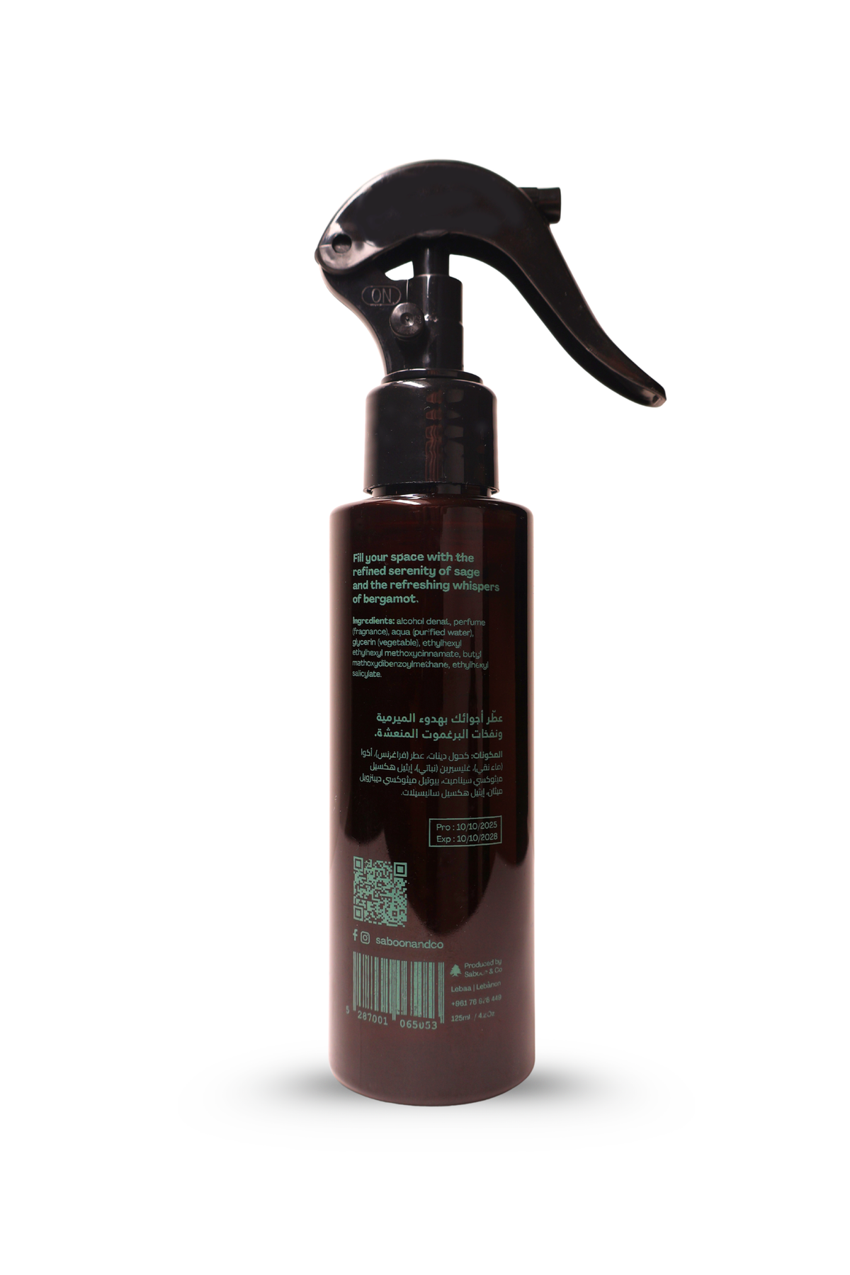Saboon & Co Sage & Bergamot Home Fragrance