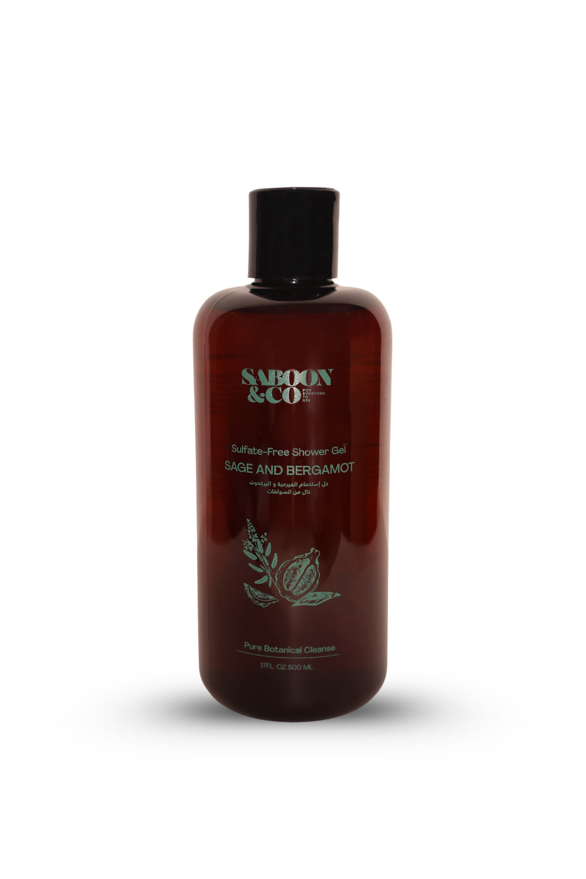 Saboon & Co Sage & Bergamot Sulfate Free Shower Gel