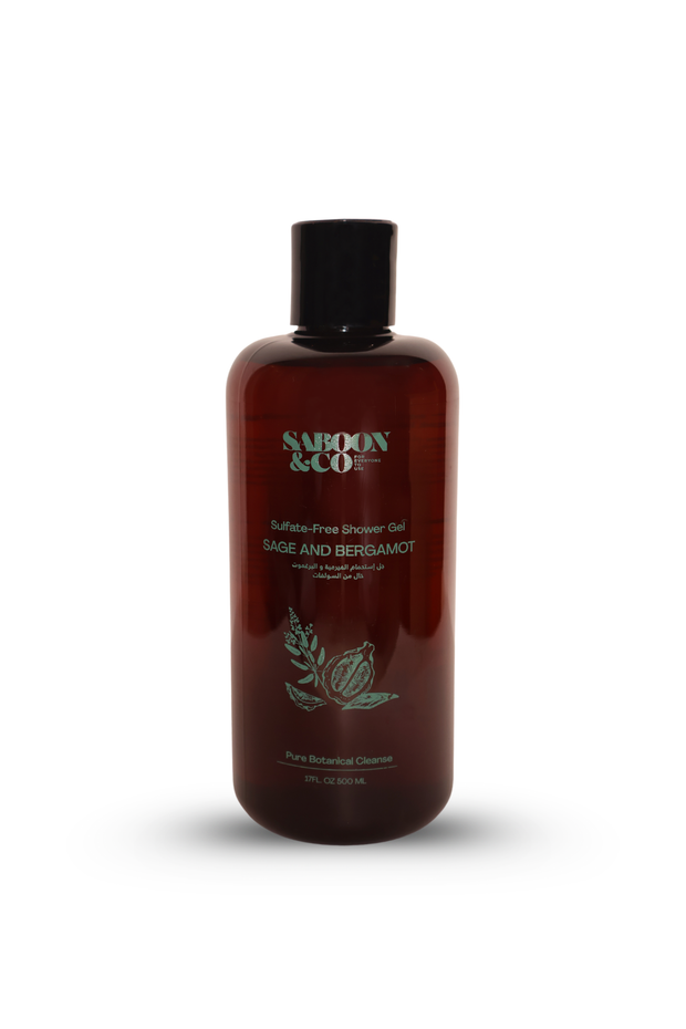 Saboon & Co Sage & Bergamot Sulfate Free Shower Gel