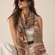 By Rita Raphael Multicolor Cotton Shawl