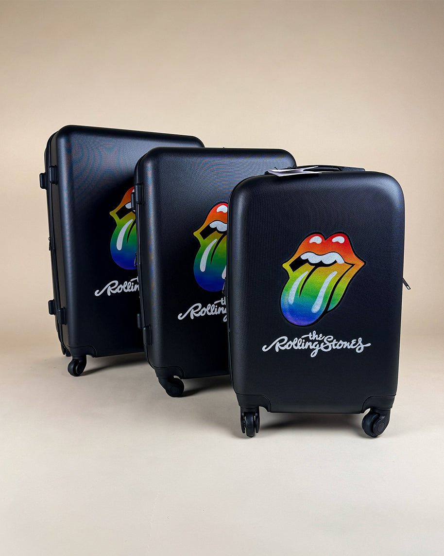 The Rolling Stones Play With Fire 3-Piece Hardside Spinner Bravado Luggage Set