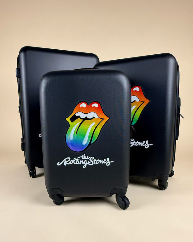 The Rolling Stones Play With Fire 3-Piece Hardside Spinner Bravado Luggage Set