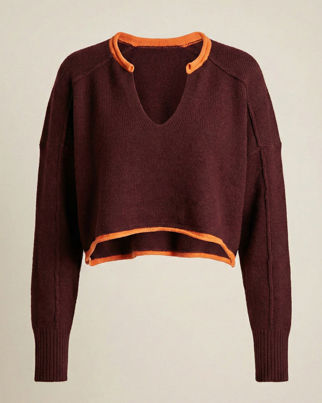 Urban Outfitters burgendy orange sweater