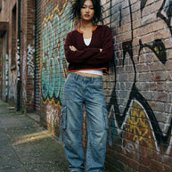 Urban Outfitters burgendy orange sweater
