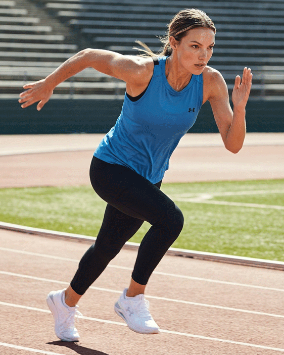 Under Armour Blue & Black Back-Strap Training Tank