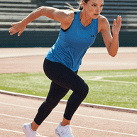 Under Armour Blue & Black Back-Strap Training Tank
