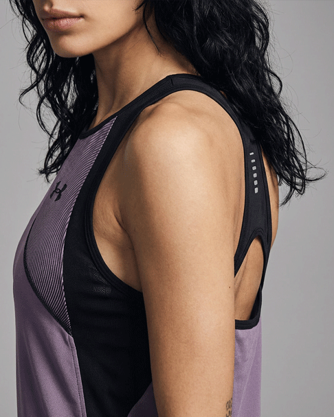 Under Armour-Shirt greyish purple:black