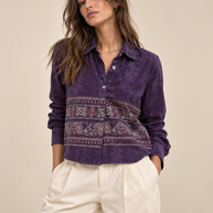 By Rita Raphael Velvet Shirt Jacket