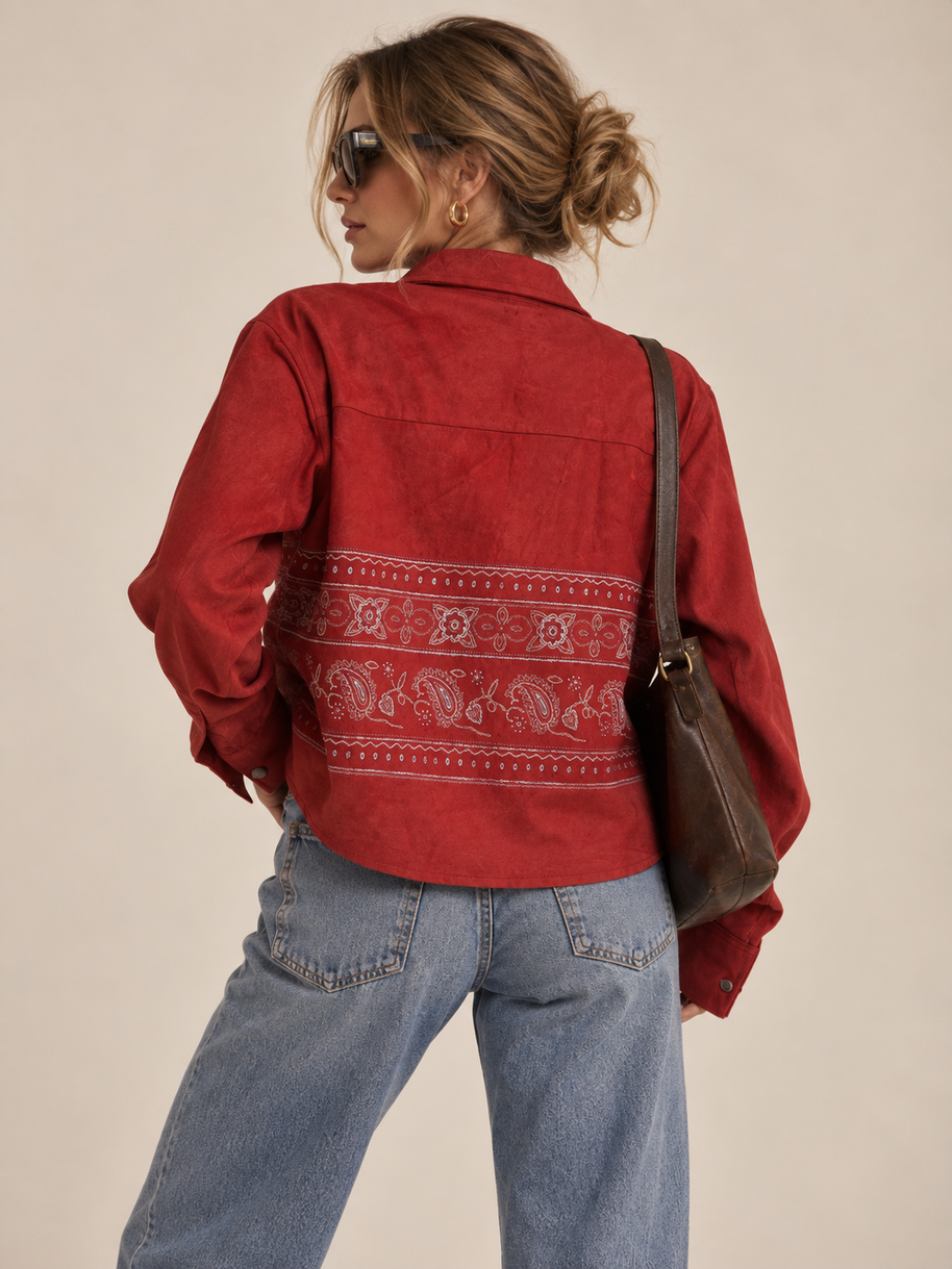By Rita Raphael Velvet Shirt Jacket