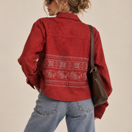 By Rita Raphael Velvet Shirt Jacket