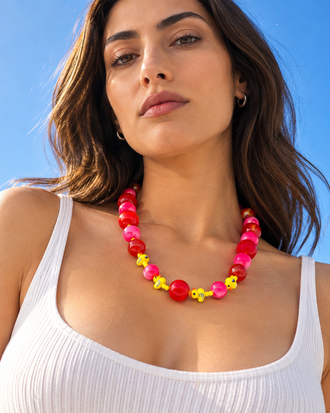 Yellow Elephant Duck Love Choker